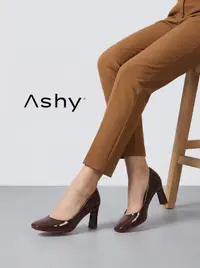 حذاء كعب عالي لامع 1