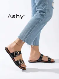 حذاء جلدي مع مشبك نسائي بطريقة عصرية 2